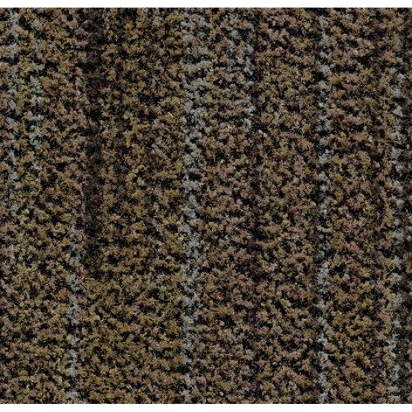 Cleartex Aktív prémium textil beltéri lábtörlő 150 x 240 cm 5764 csíkos barna színben